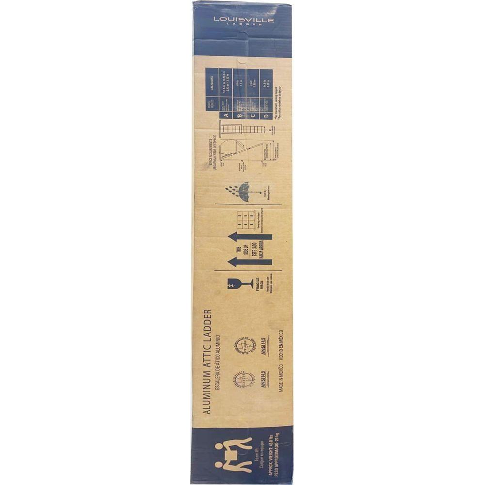 Louisville AL2540MG Aluminum Attic Ladder  Louisville AL2540MG Aluminum Attic Ladder